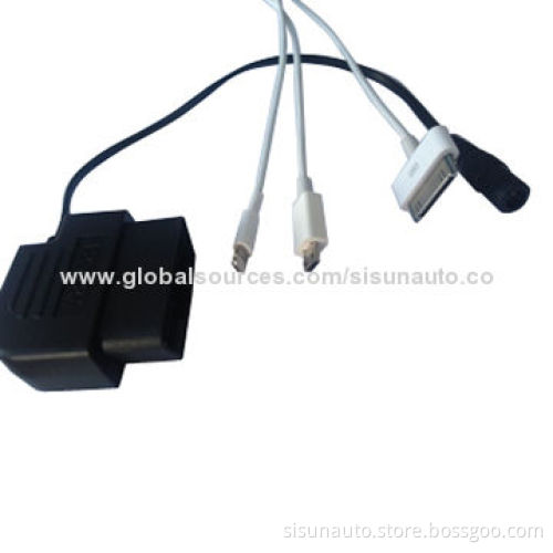 OBD/OBD II power adapter for iPhone/iPad/Android mobile phones
